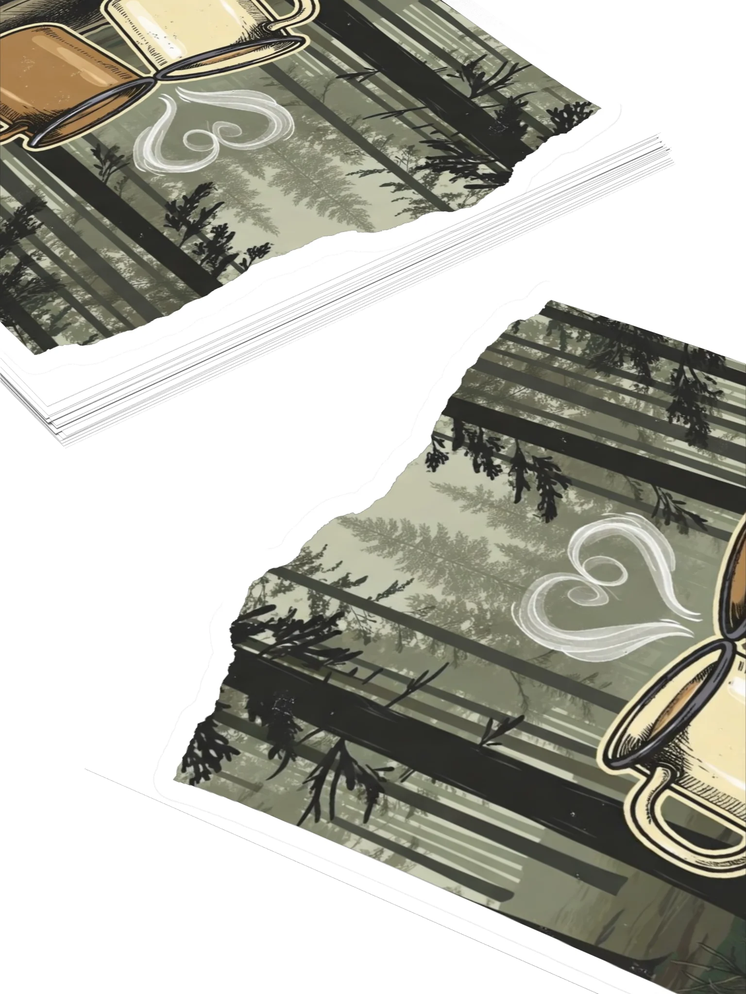 I’d Share My Last Cup of Coffee With You – Outdoorsy Couples Sticker product image (4)