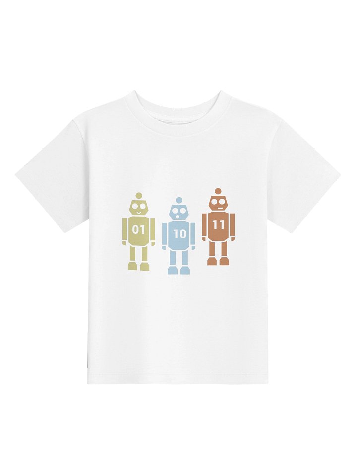 3 Binary Robots - Toddler Shirt product image (1)