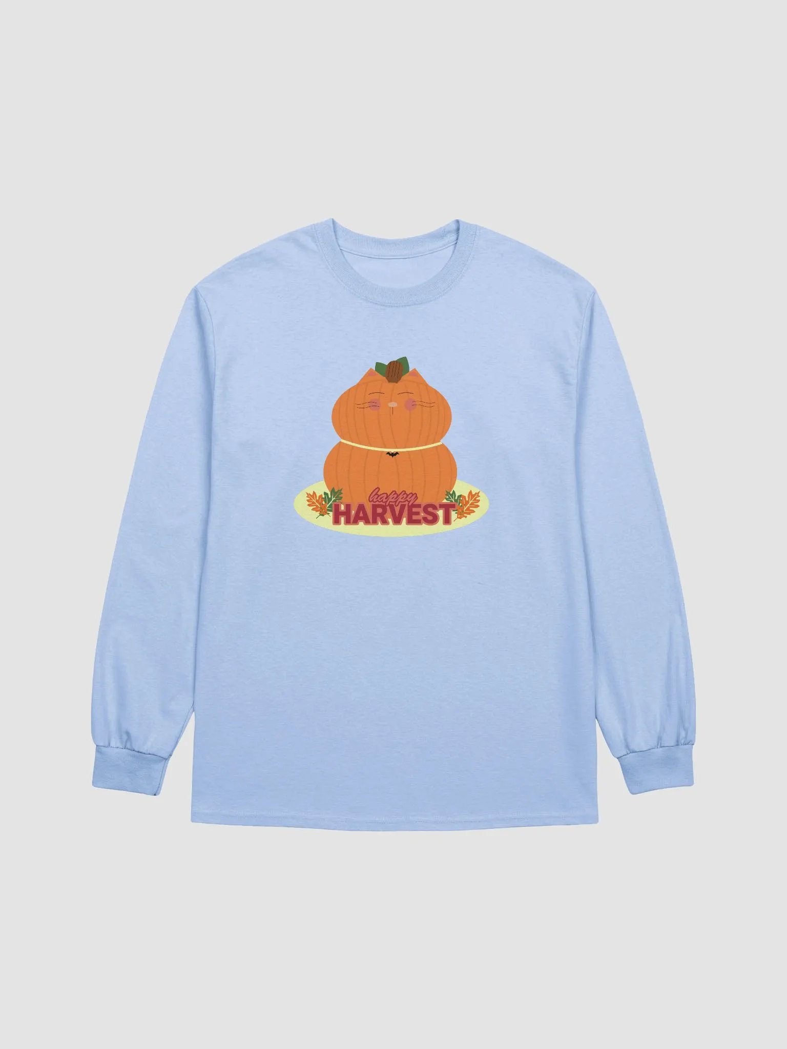 Pumpkin Cat Happy Harvest Long Sleeve Tee product image (1)