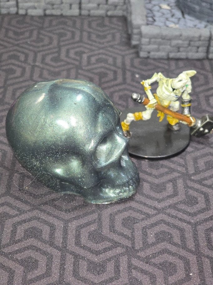 Skull Resin Small - Dark Green product image (1)