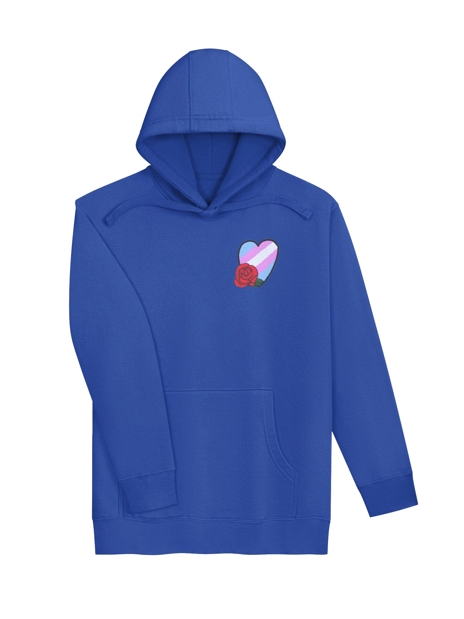 Small Trans Pride Heart White Hoodie product image (26)