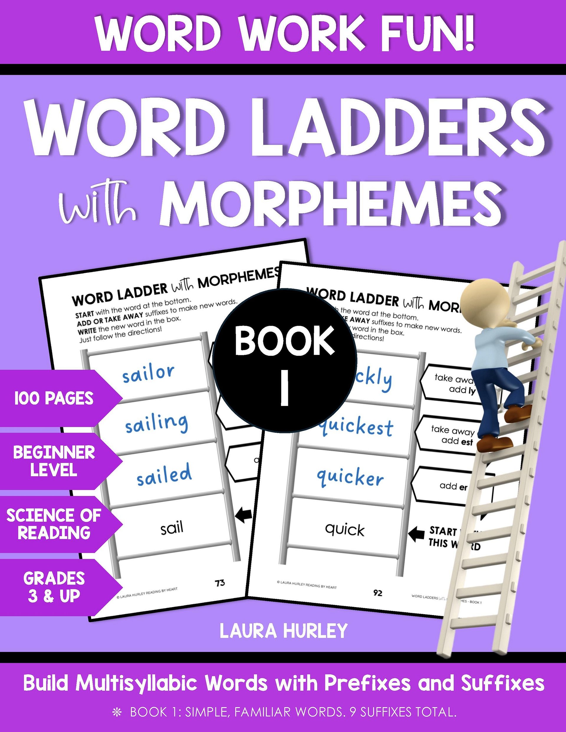 Word Ladders With Morphemes # 1 - Beginner Level A product image (1)