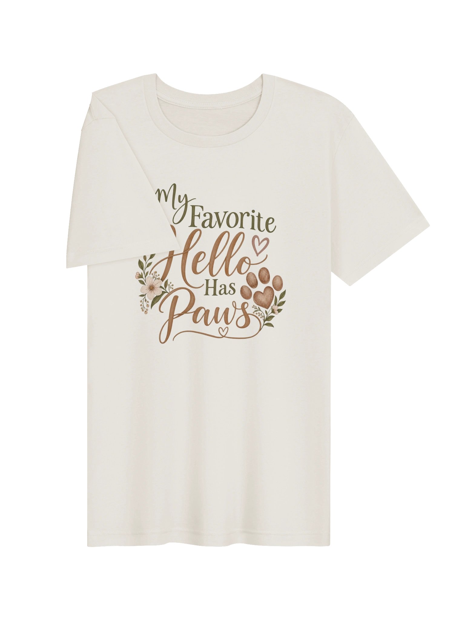My Favorite Hello Has Paws Tee product image (5)