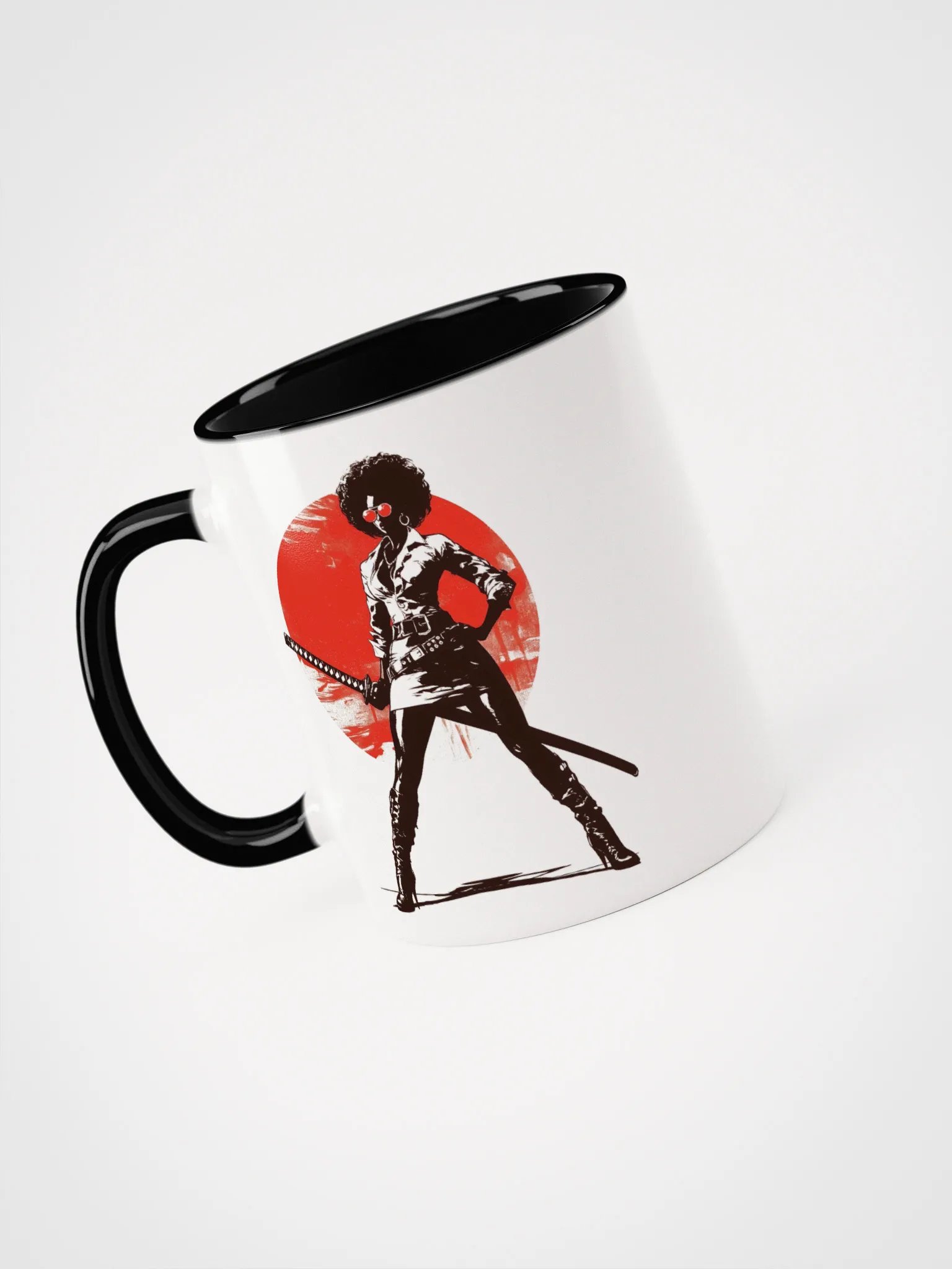 Black Sword Woman Ceramic Mug product image (3)