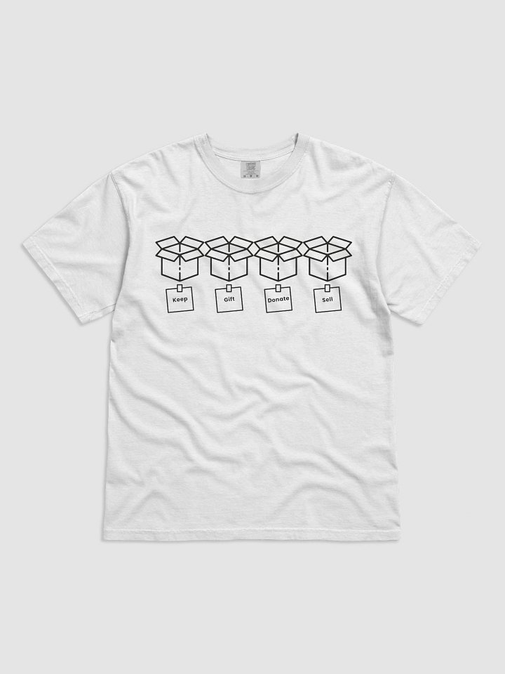 KGDS Minimalist Decision Flow T-Shirt – Keep, Gift, Donate, Sell product image (1)