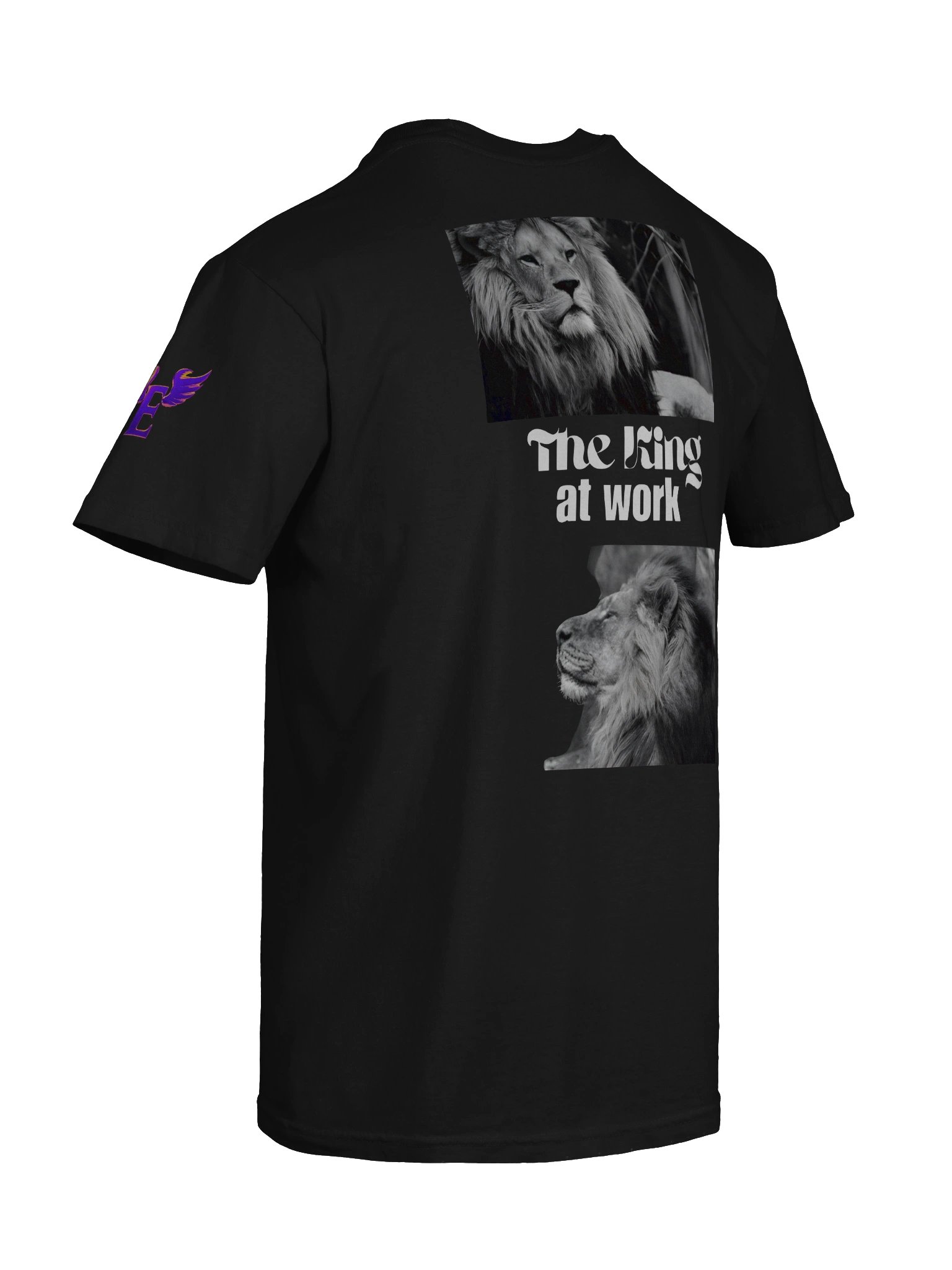 The king at work: t-shirt product image (10)