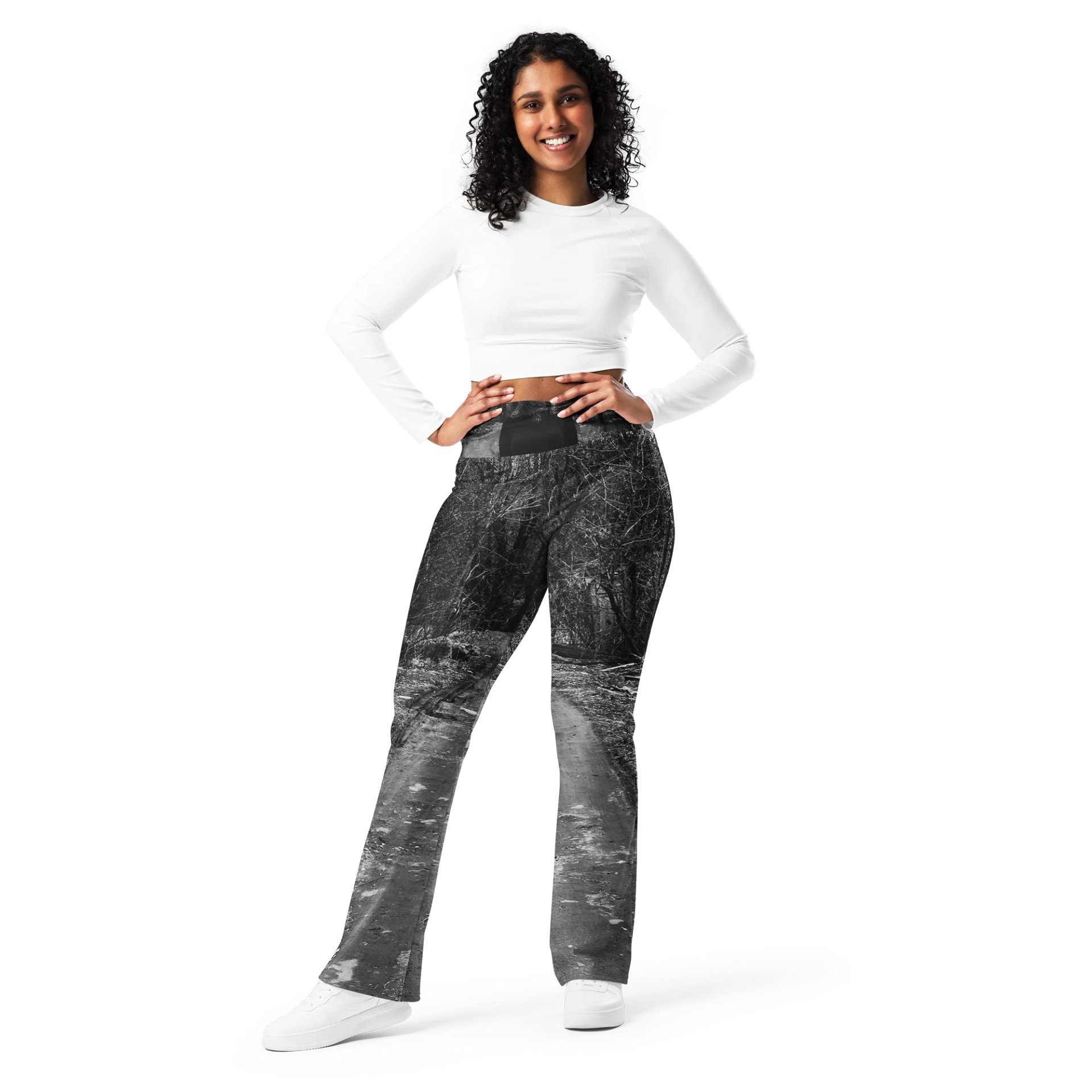 'Music For Horror Films' EcoFlare High-Waisted Leggings product image (10)