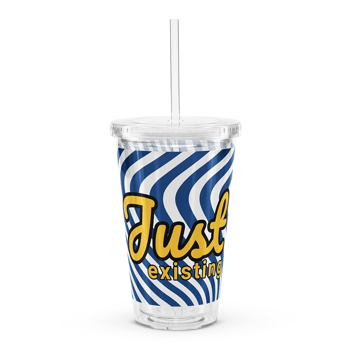 Just Existing Tumbler Cup with Straw #2 product image (1)