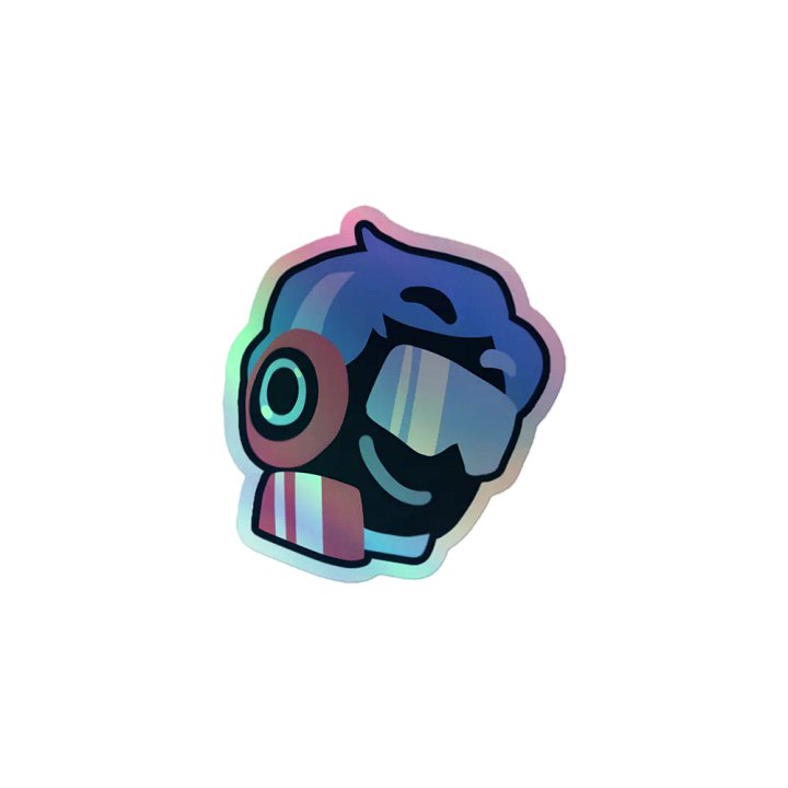 Spin Rhythm XD Smug Jim Holographic Sticker product image (1)