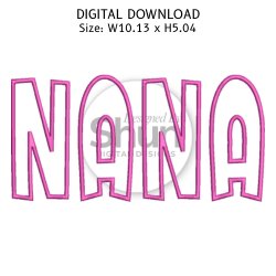 Nana Applique Embroidery Design product image (1)