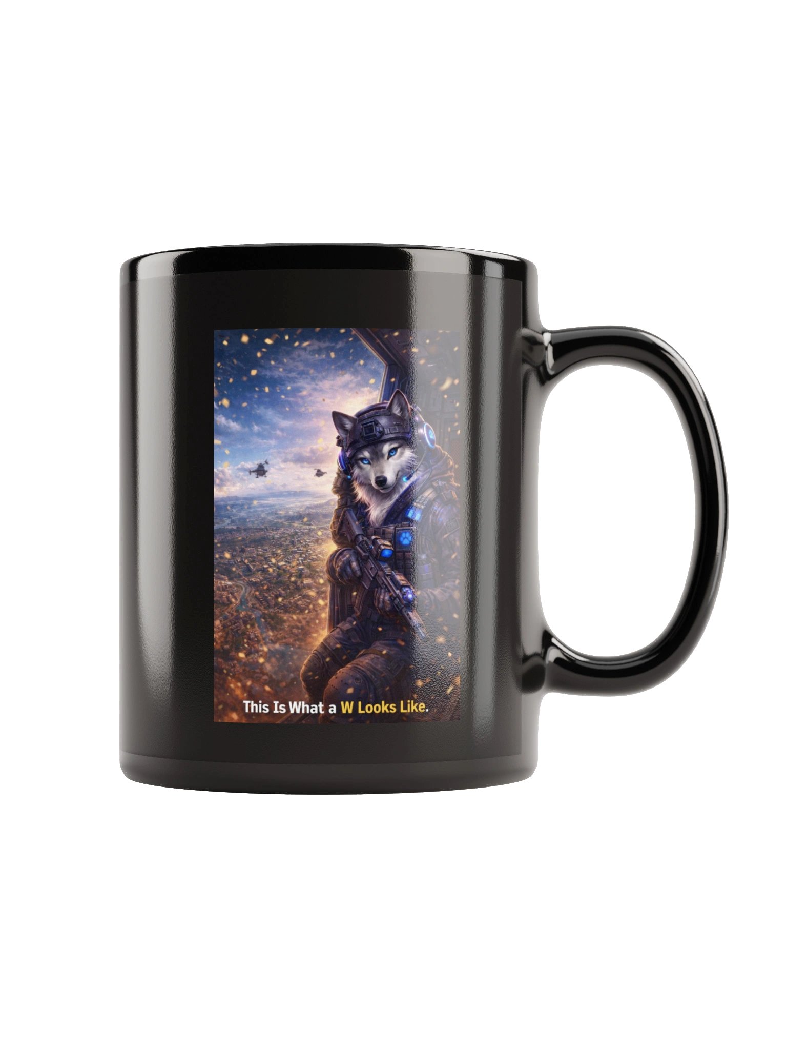 Wolf Warrior Glossy Mug product image (2)