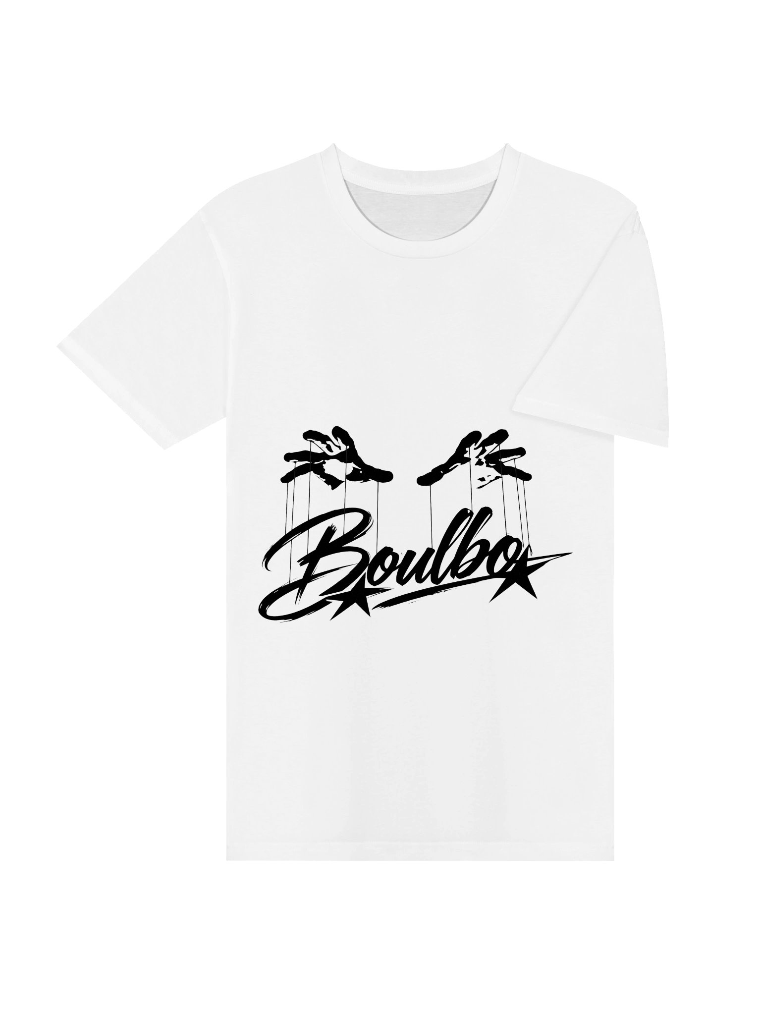 Boulbo Black Brush Script Tee product image (4)