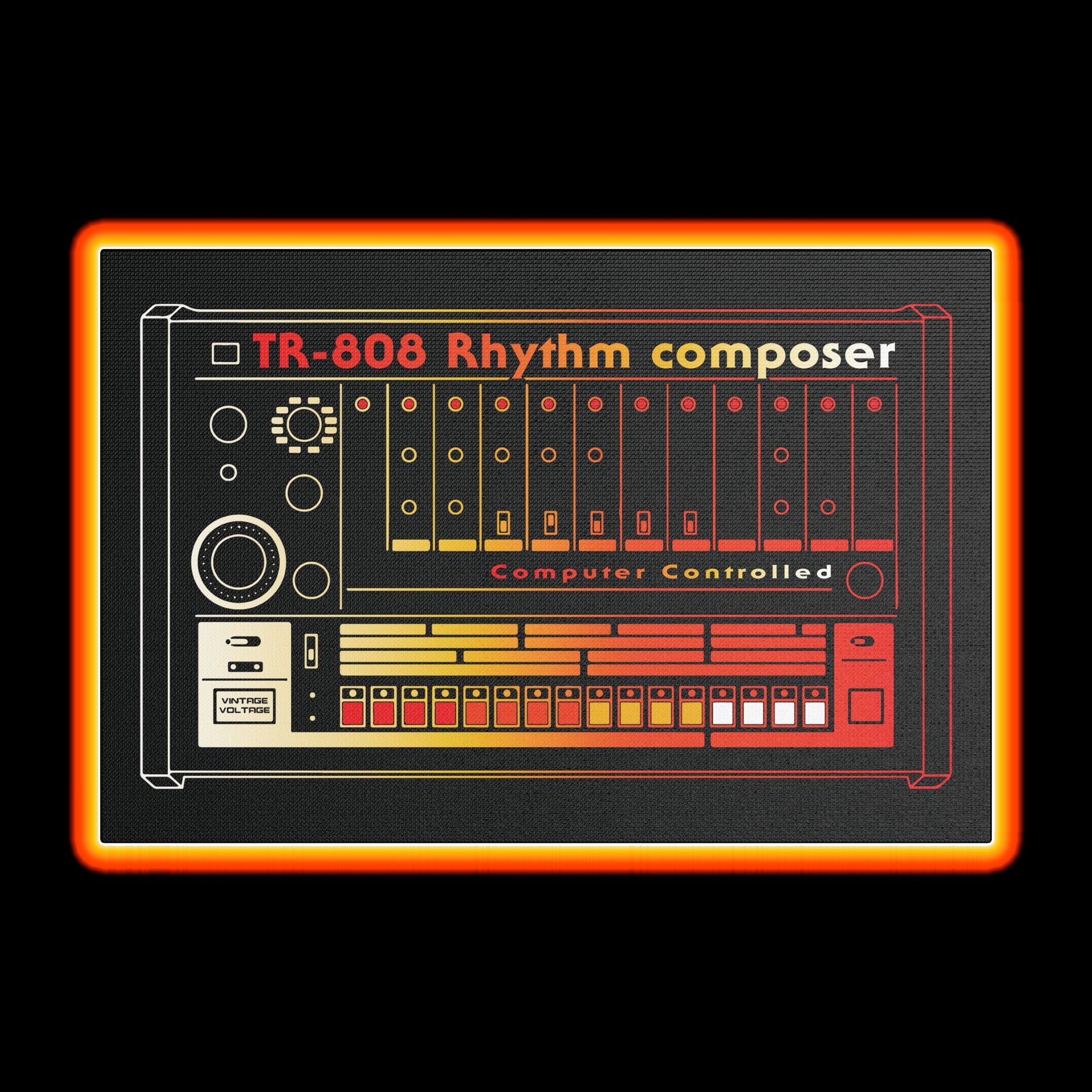 808 Canvas Wall Art - Roland TR-808 Rhythm Composer (Vintage Drum Machine) product image (10)