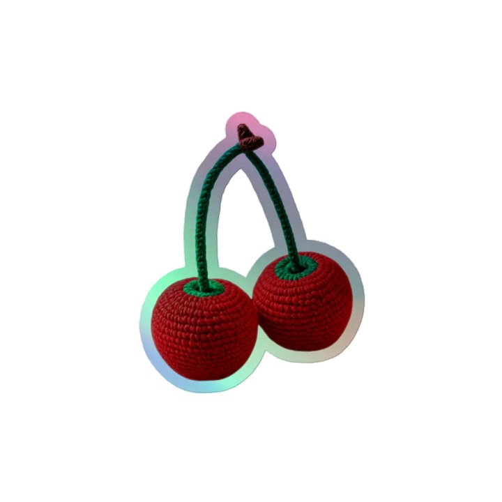CozyAvocado Kiss-Cut Holographic Sticker Sheet Cherries #1 product image (2)
