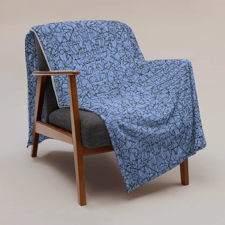 No Rockin' Angel Throw (Blue) product image (1)