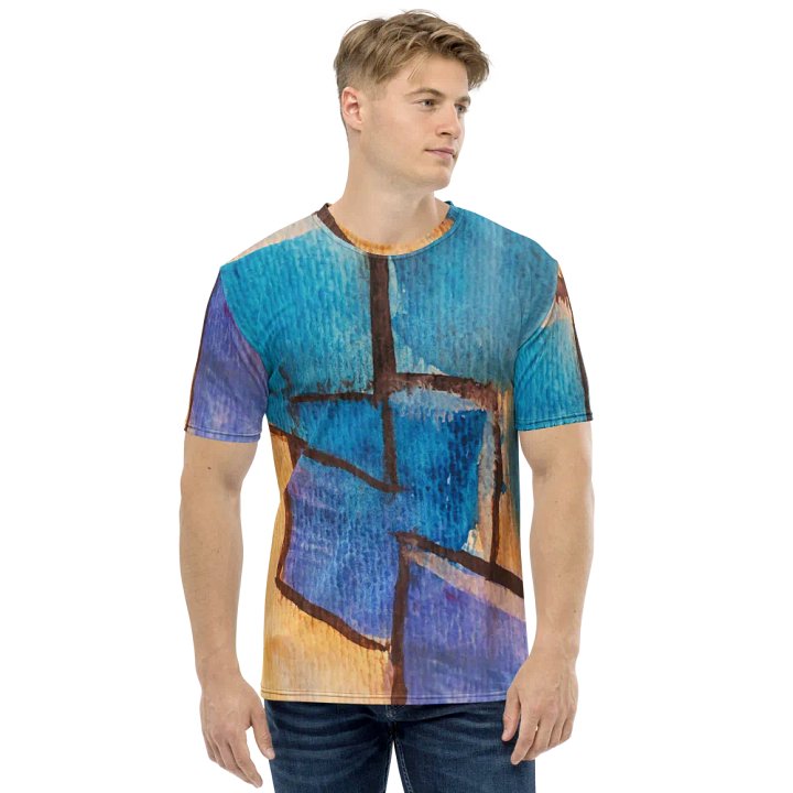 original art, abstract art on all over printed tshirt product image (2)