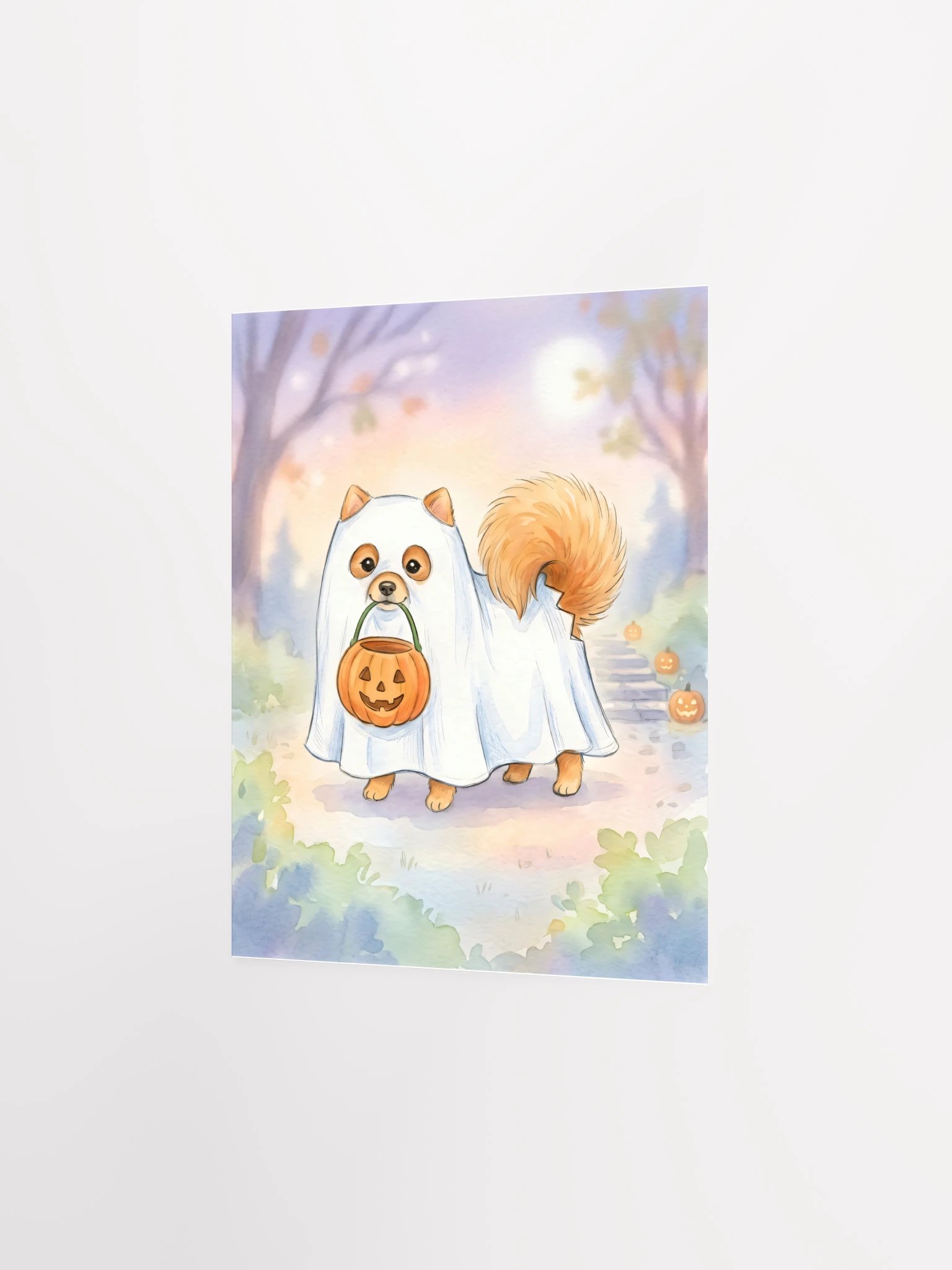 Little Ghost Pomeranian Poster product image (26)