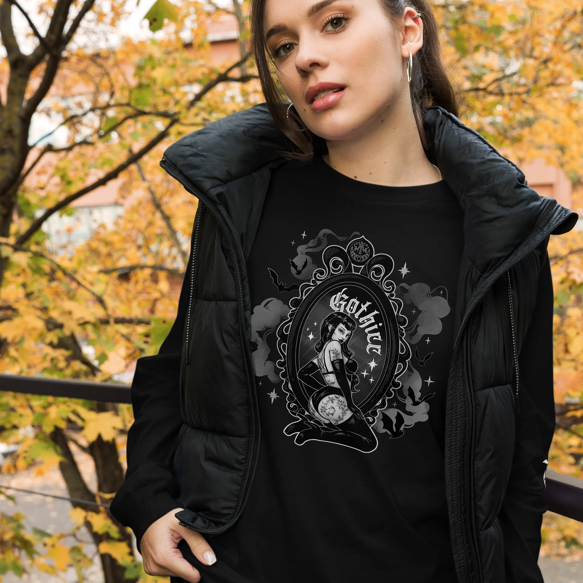 𝖌𝖔𝖙𝖍𝖎𝖈𝖈 long sleeve tee product image (2)