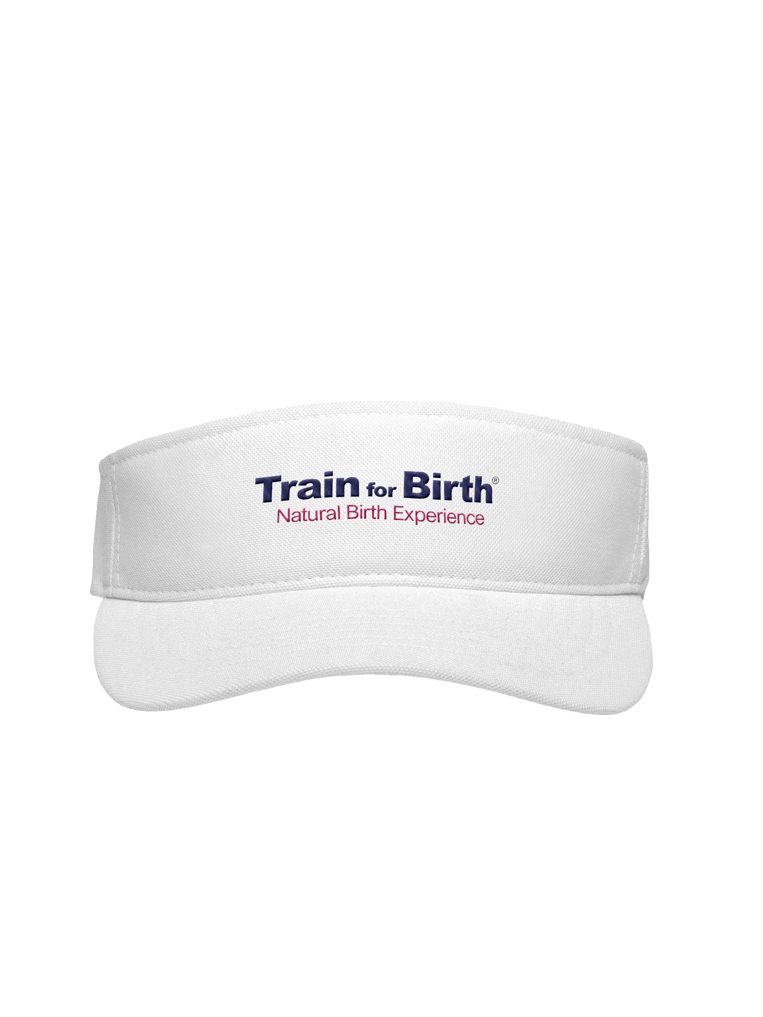 Train for Birth® Flexfit White Visor product image (1)