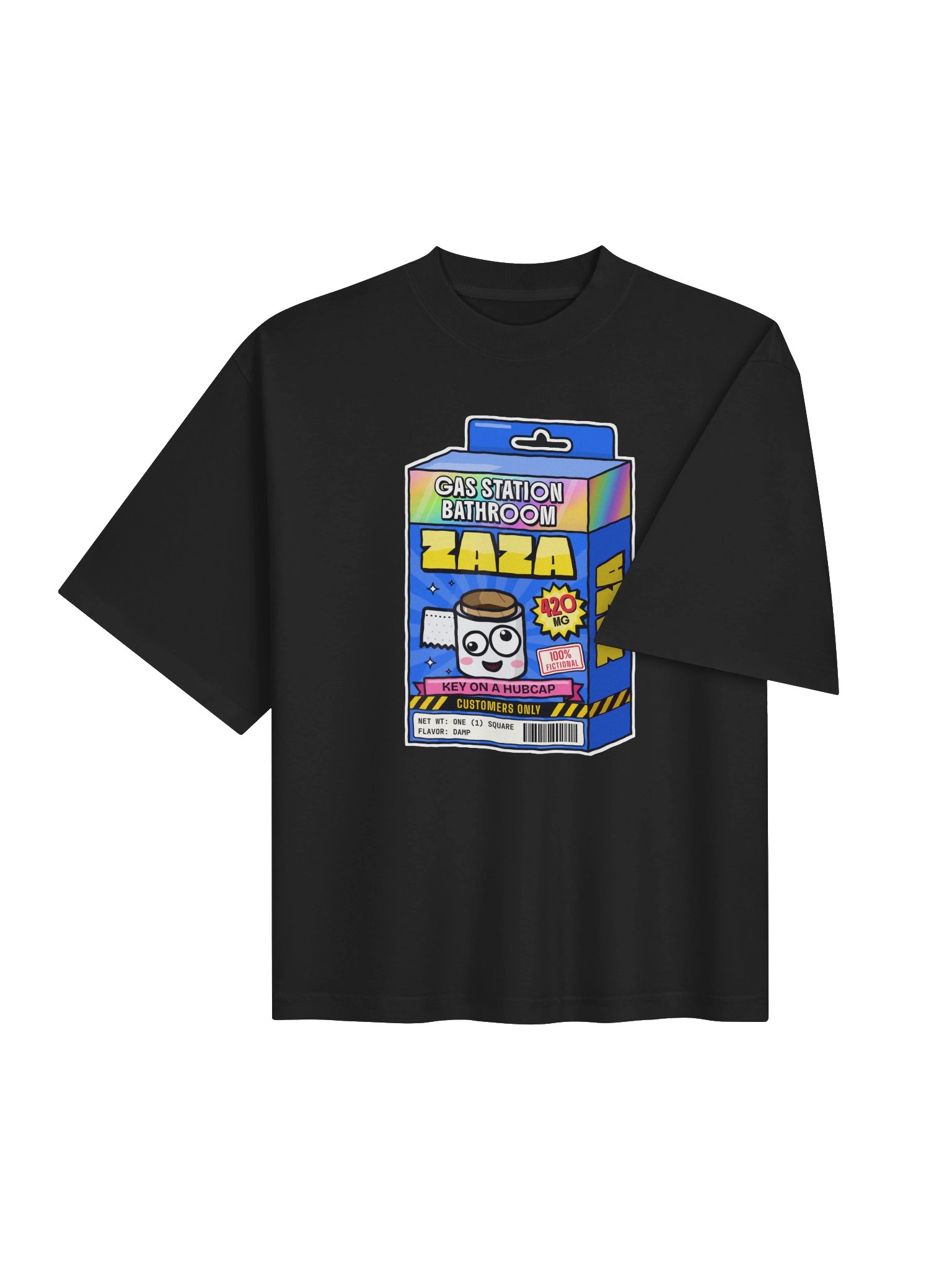 Gas Station Bathroom Zaza box tee product image (10)