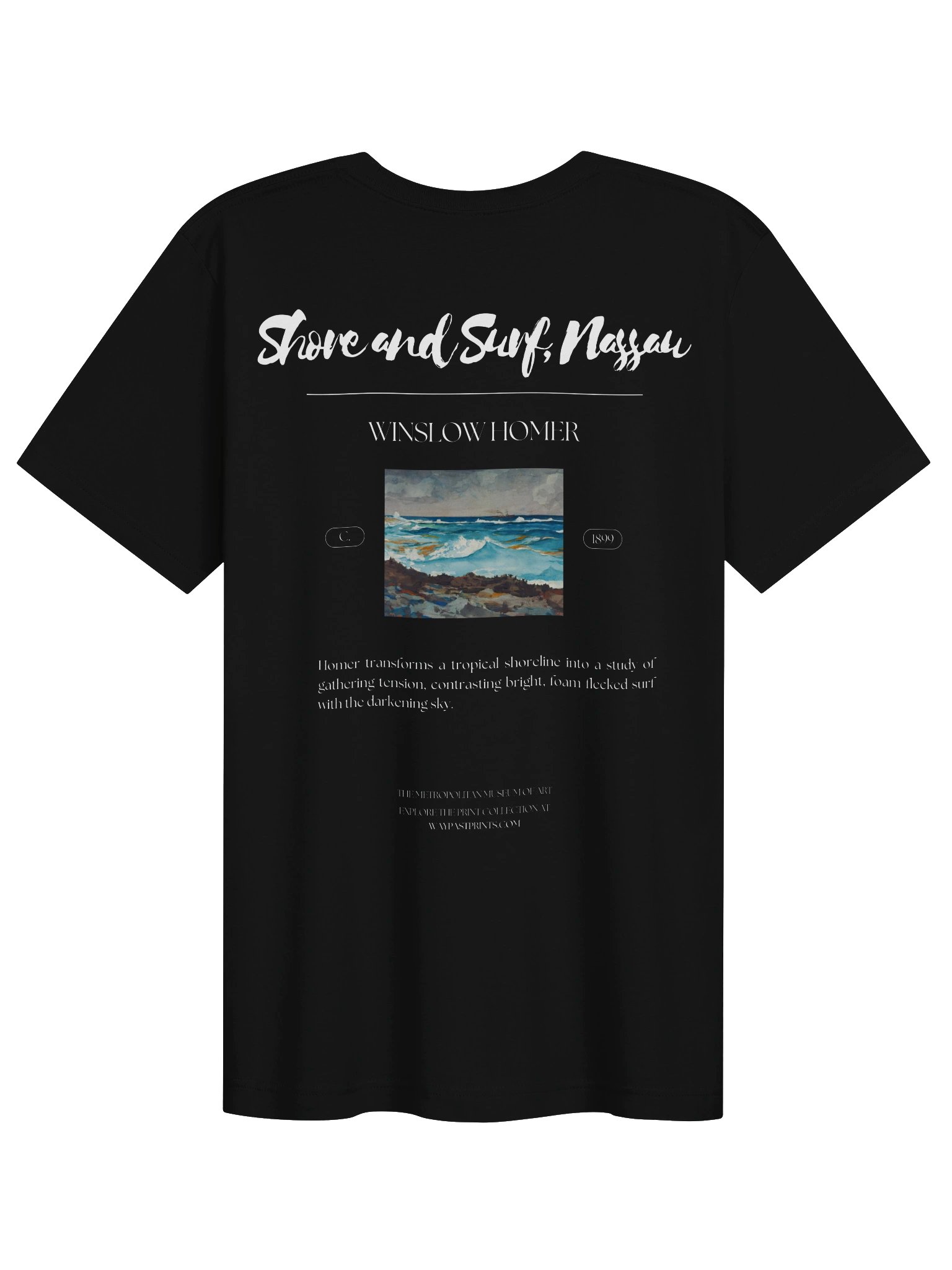 Shore and Surf, Nassau (Winslow Homer) T-Shirt product image (4)