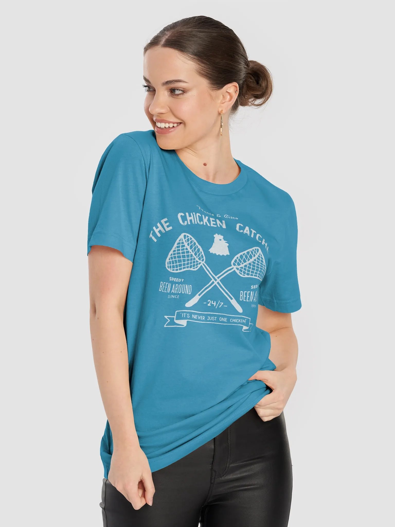 Chicken Catchers Adult Tee product image (8)
