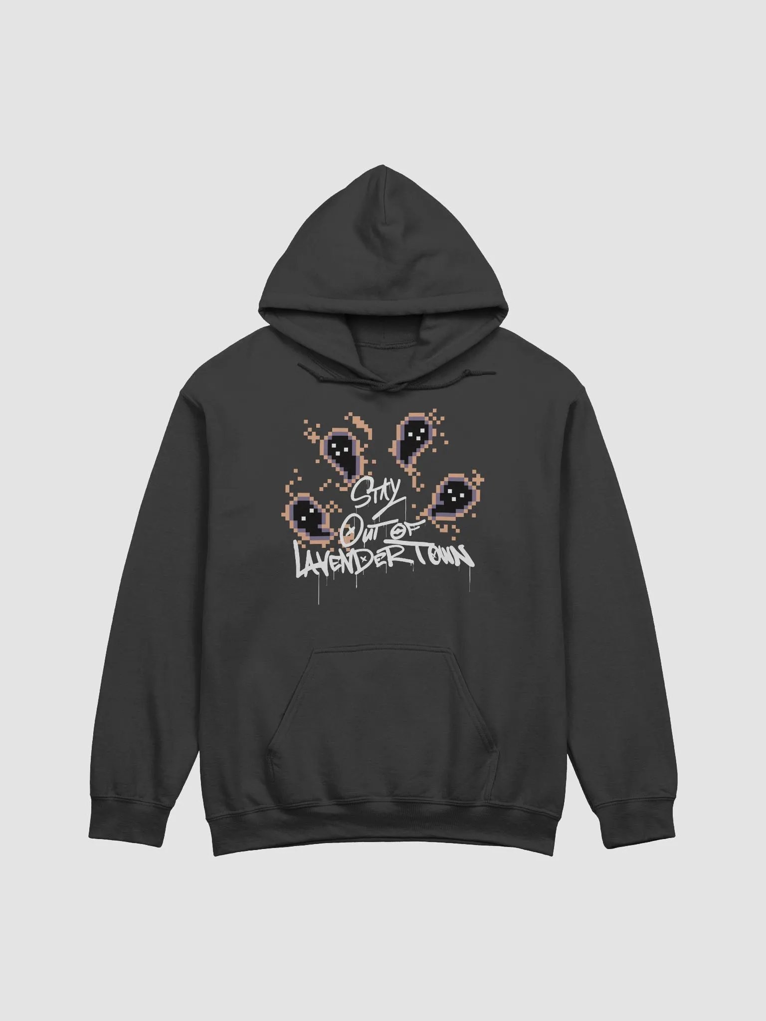 STAY OUT OF LAVENDER TOWN Hoodie (White Print) product image (1)
