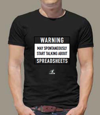 Warning May Talk About Spreadsheets - Black T-Shirt product image (1)