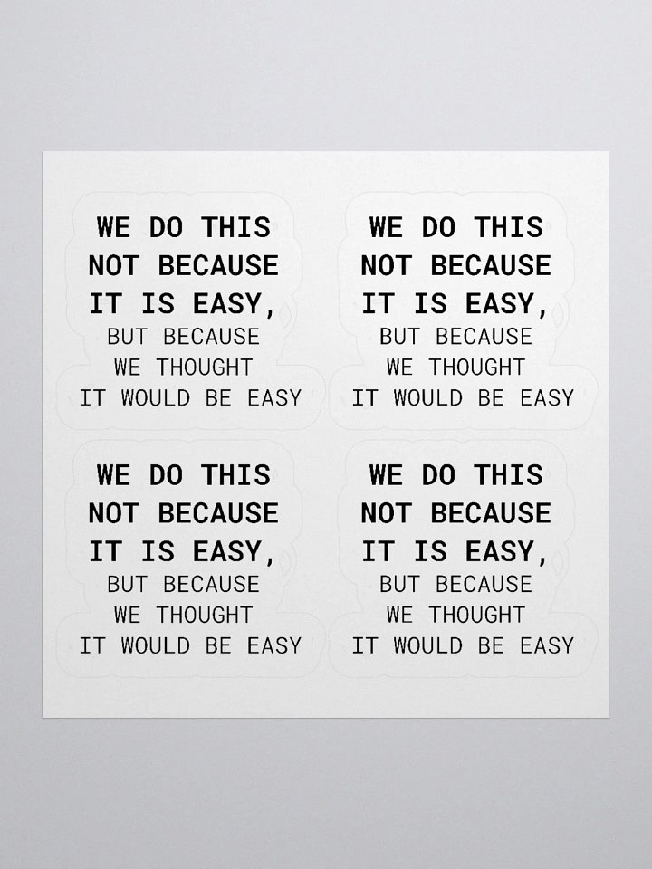 WE DO THIS - STICKER product image (4)