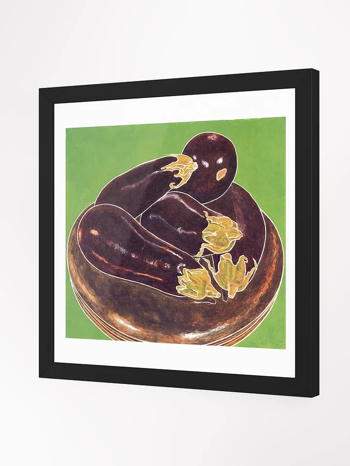 Eggplant and Piano Stool 04.02.06 print framed product image (2)