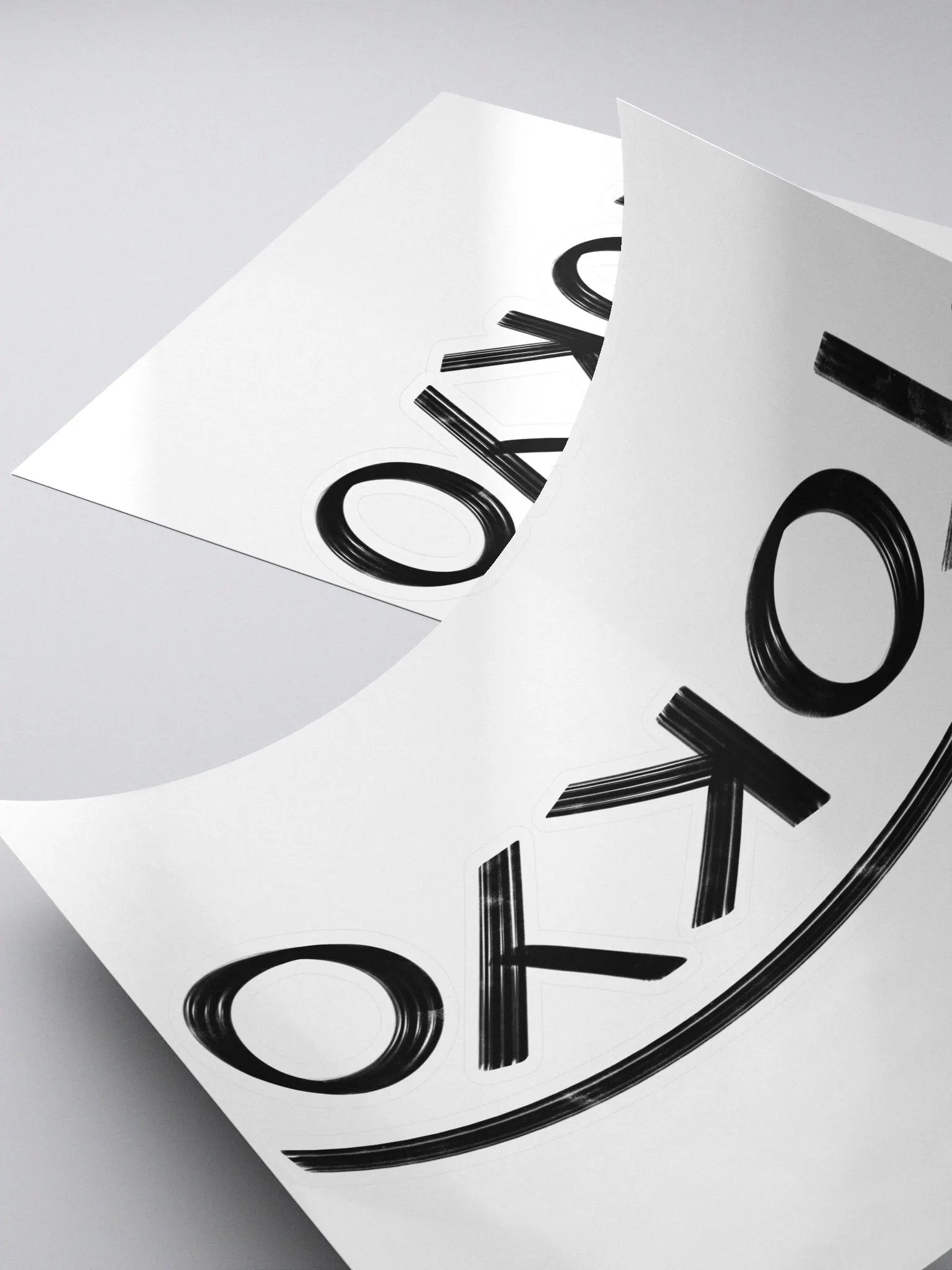 Tokyo Upside Down (Black Text) Sticker product image (4)