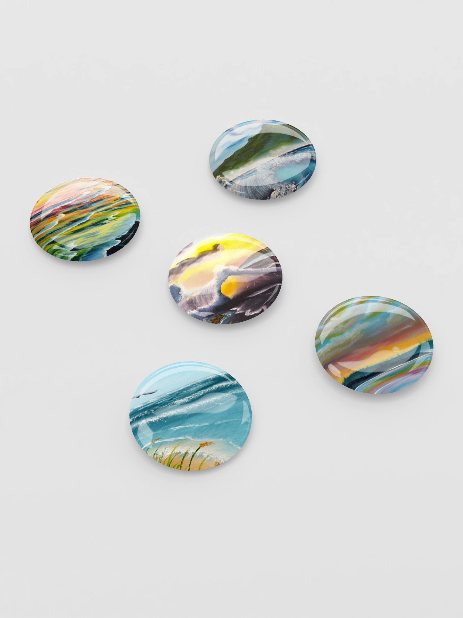 Art Button Pins - Ocean Vibes product image (2)