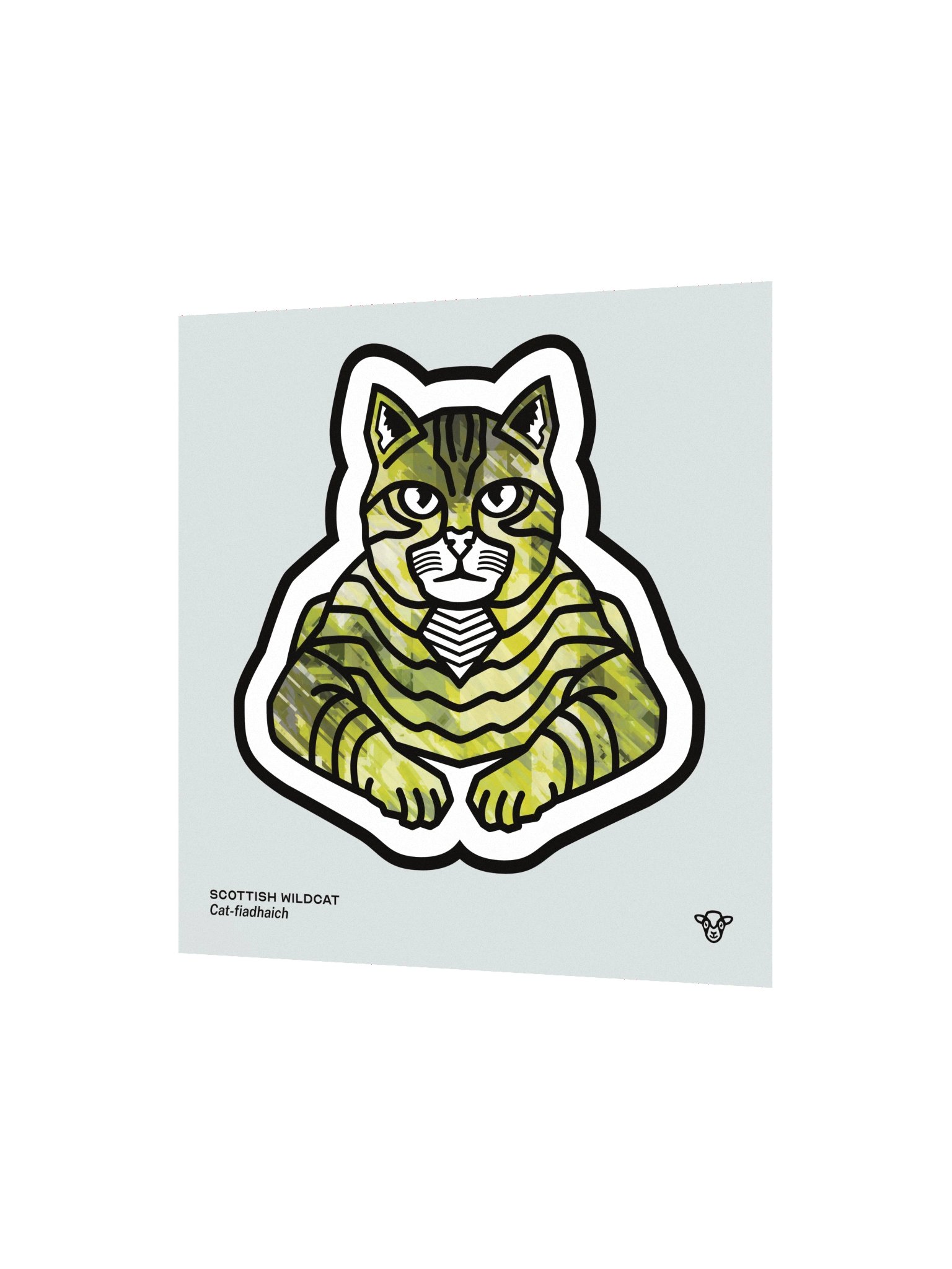 Scottish Wildcat Matte Square Print product image (2)