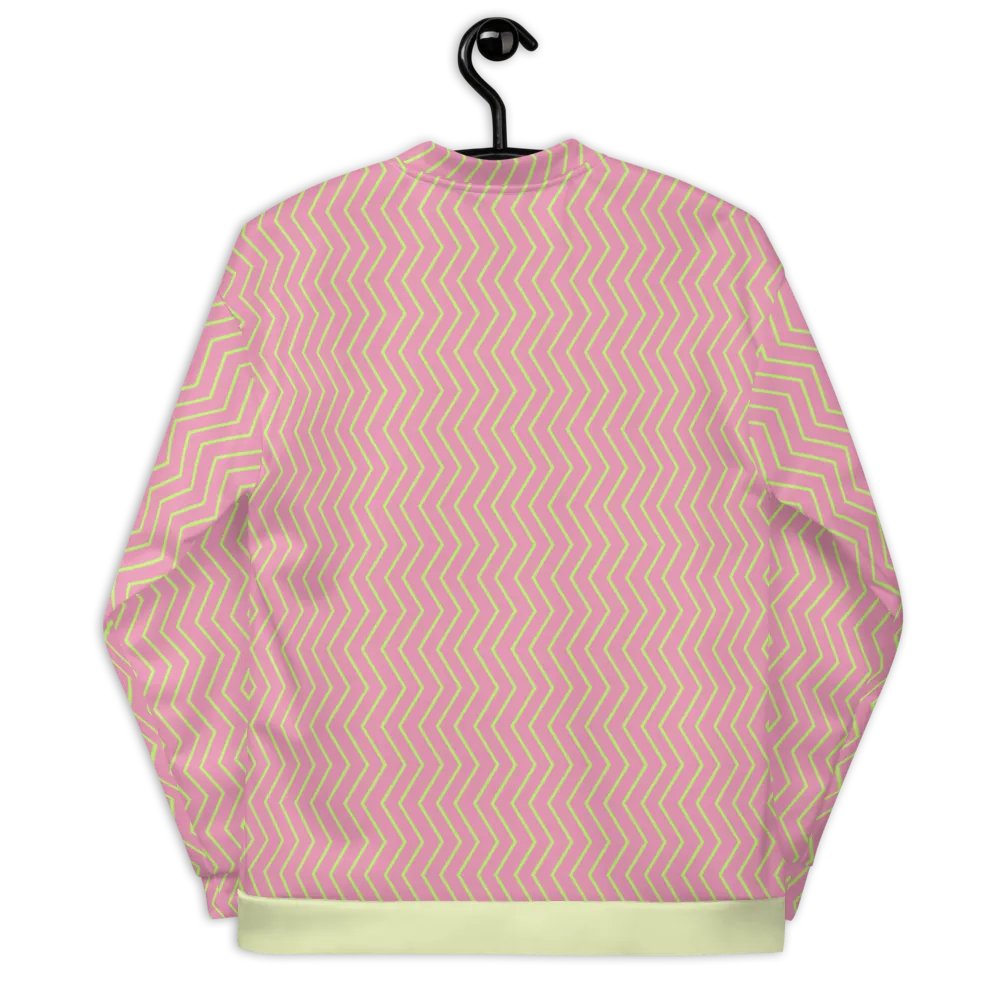 Zigzag Zest Pink Bomber Jacket product image (8)