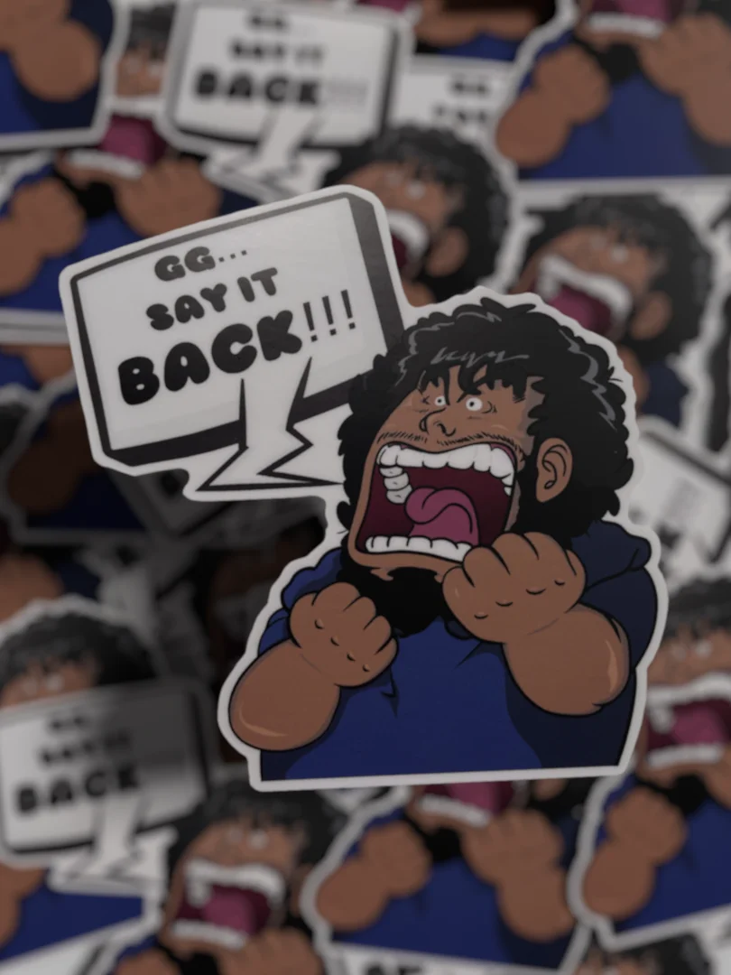 4” GG Say it back Matte Sticker product image (1)
