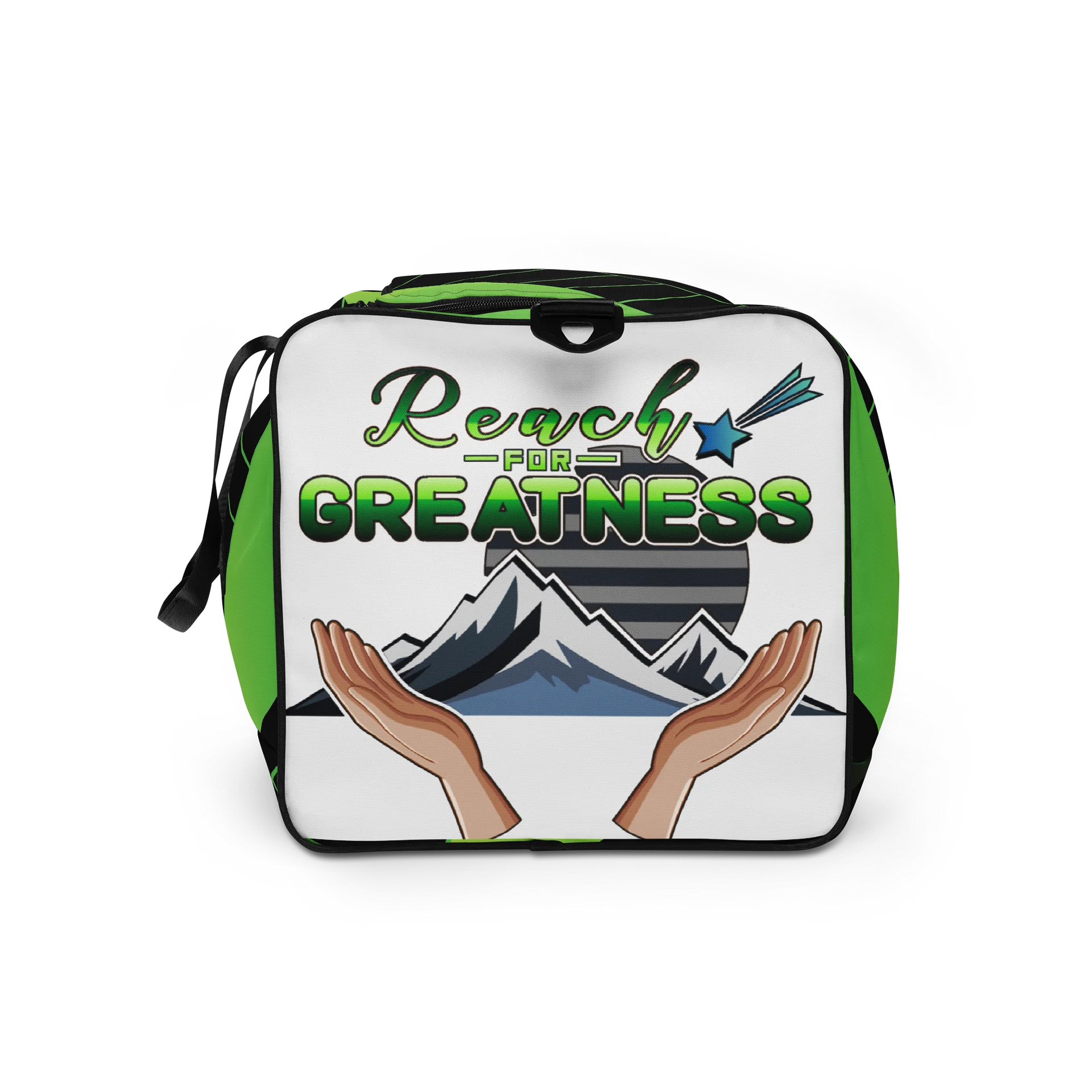 Neon Geometric Vibe Duffle Bag product image (9)