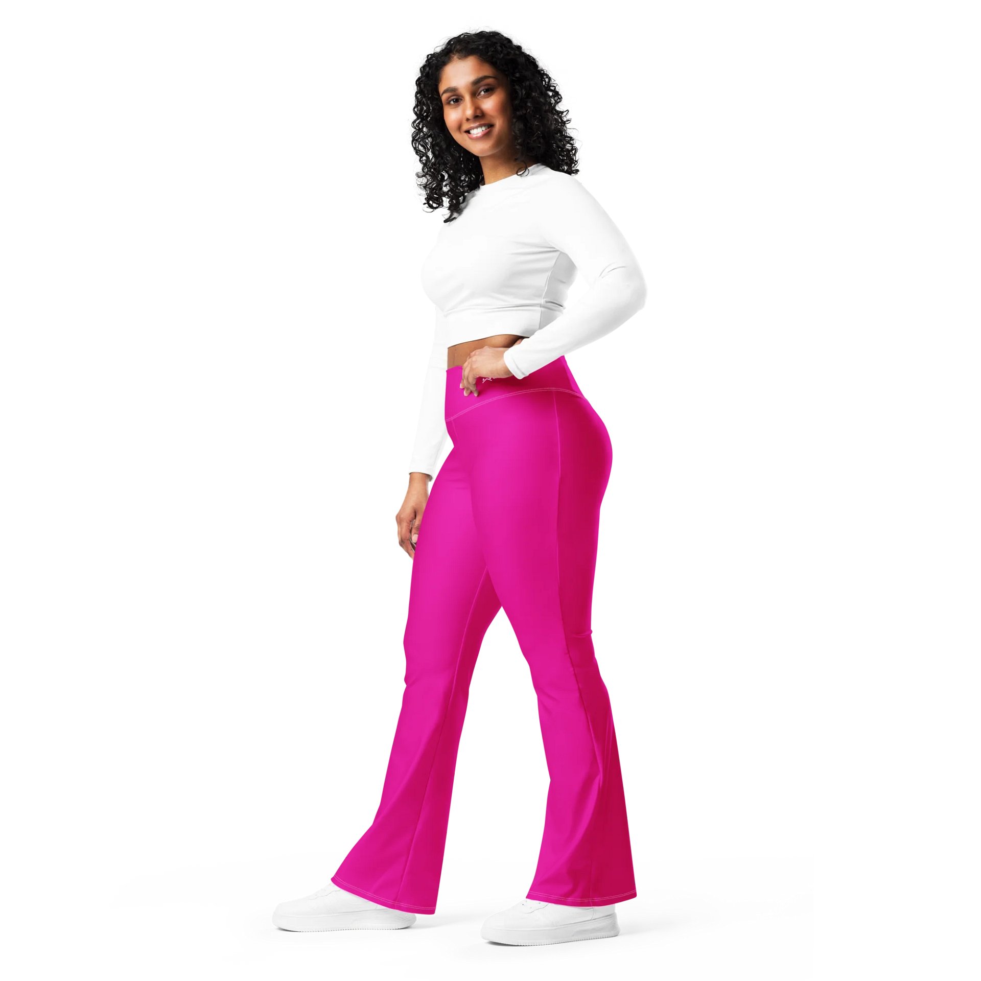 WyldFoxy Pink Flare Leggings product image (11)