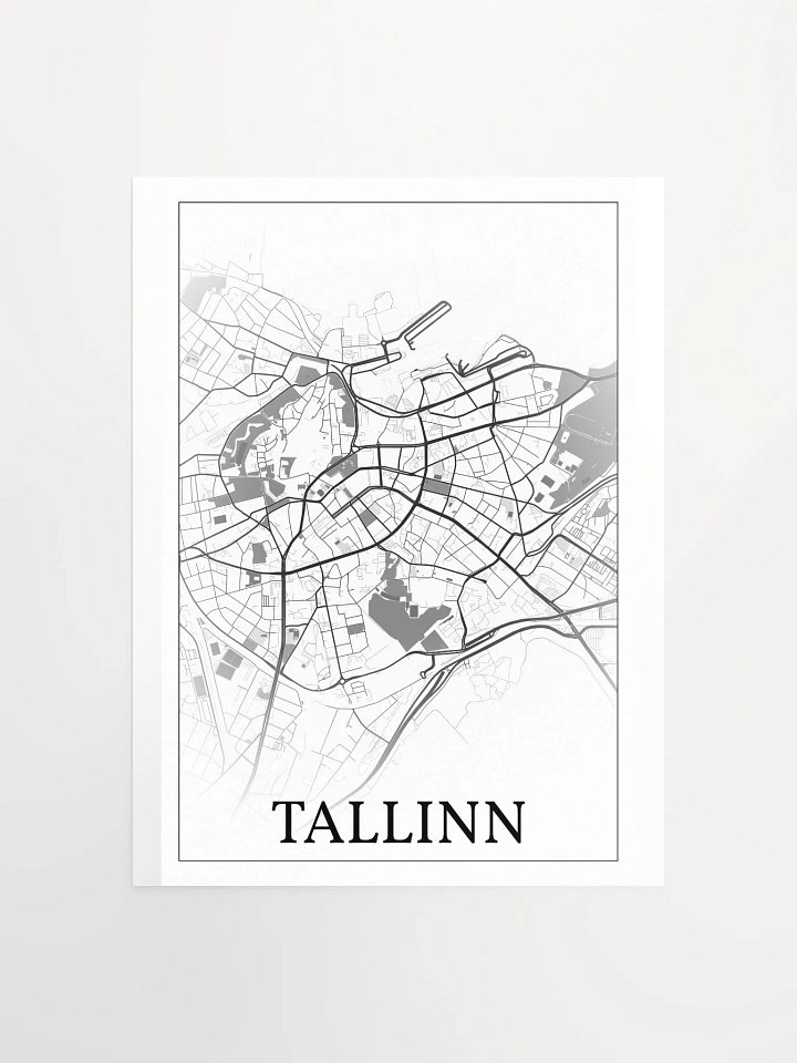Tallinn, Estonia, city map print product image (5)
