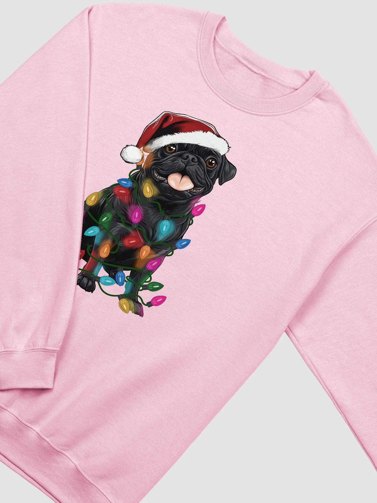 Funny Pug(Black) Christmas Sweatshirt product image (18)
