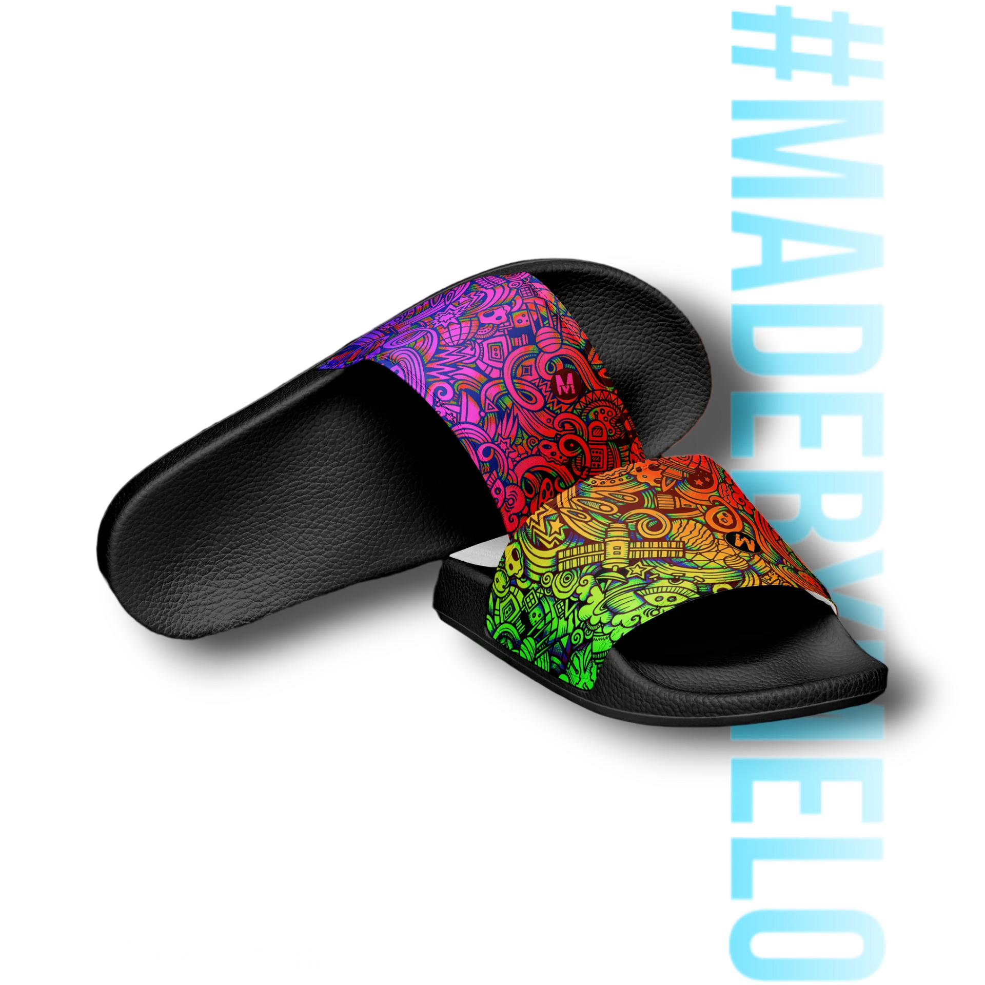 Rainbow Space Scribble - Men's Slides | #MADEBYMELO product image (4)