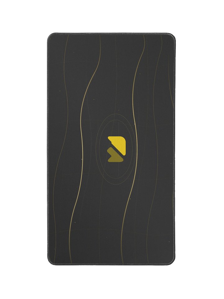 Black Gold Desk Mat 12 x 22 Mouse Pad product image (1)