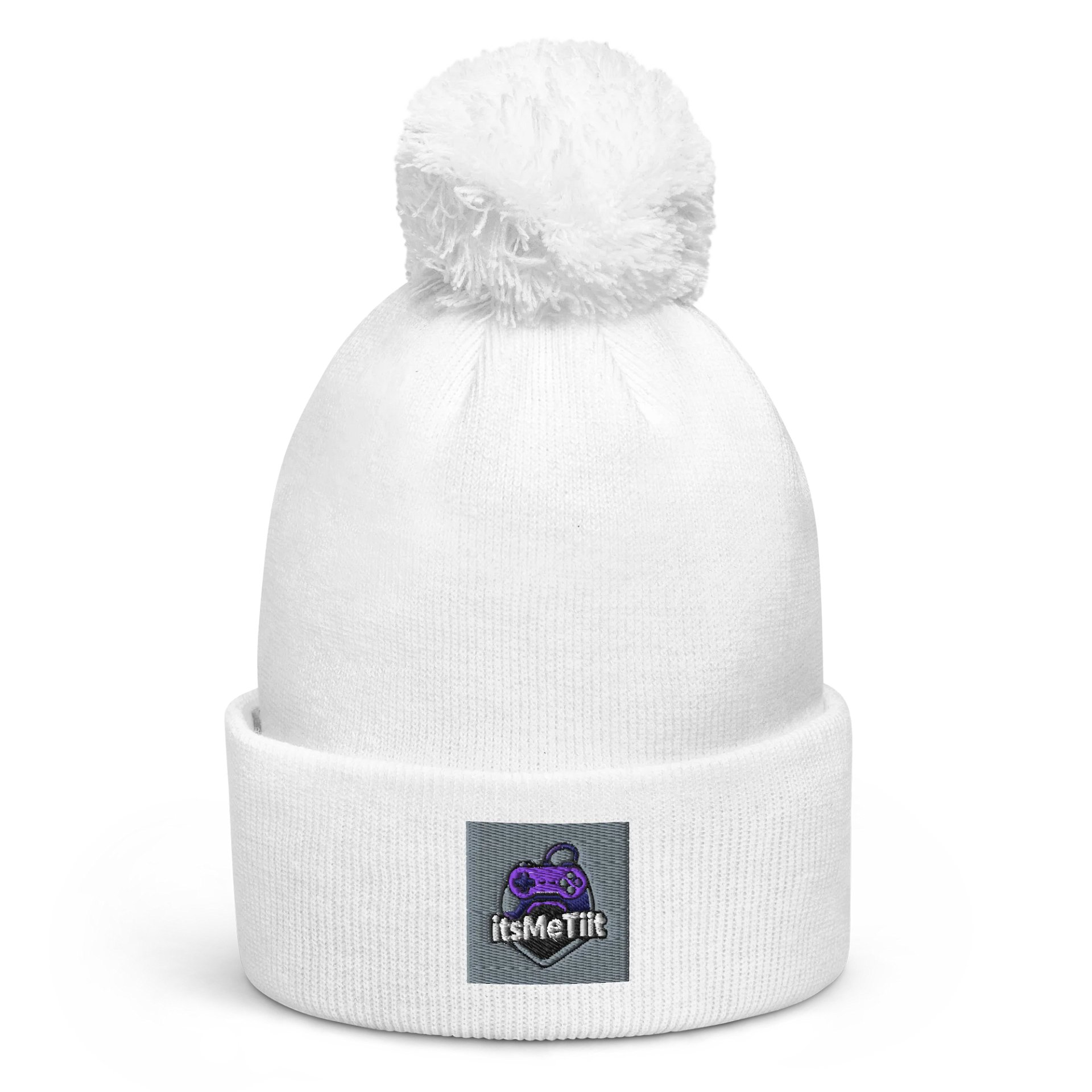 itsMeTiit Purple Gaming Controller Pom-Pom Beanie product image (1)