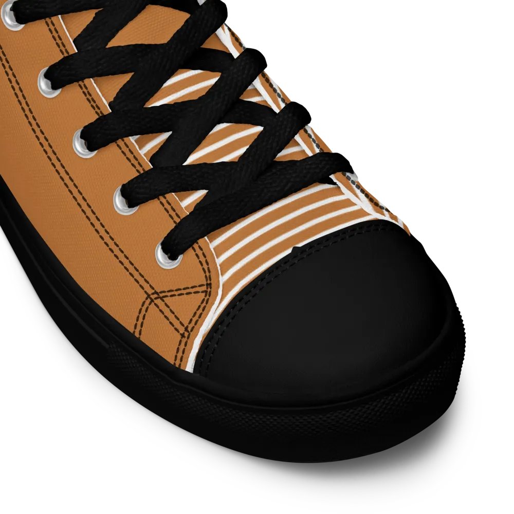 BBG Tan Pattern High Tops - Black Soles product image (9)