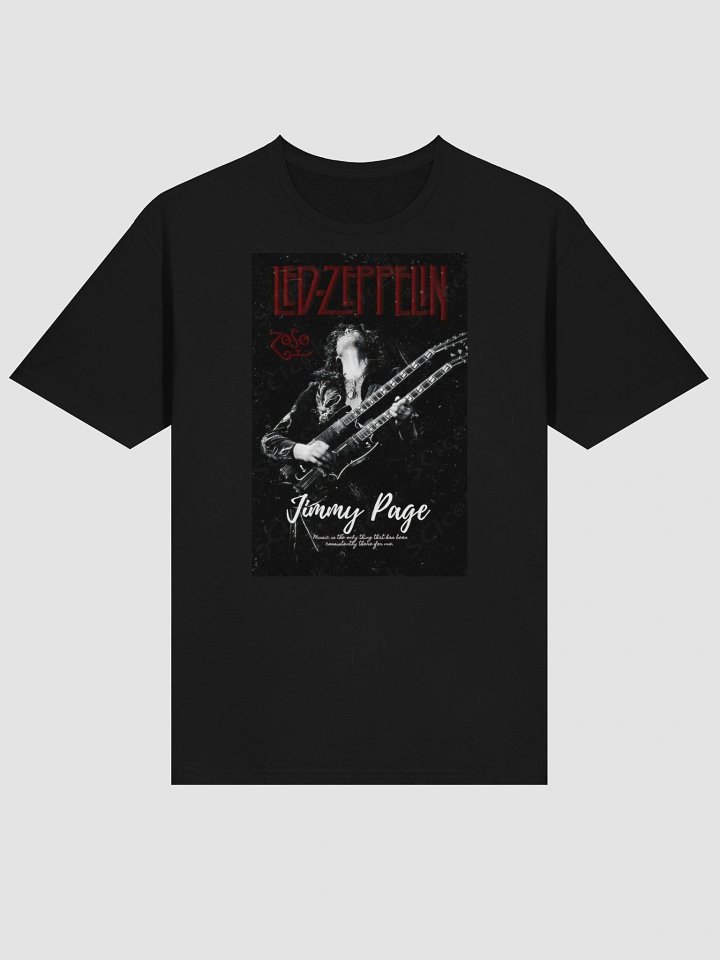 Jimmy Page Guitar T-Shirt | Led Zeppelin Rock Legend Tee | Classic Rock Graphic Shirt product image (2)