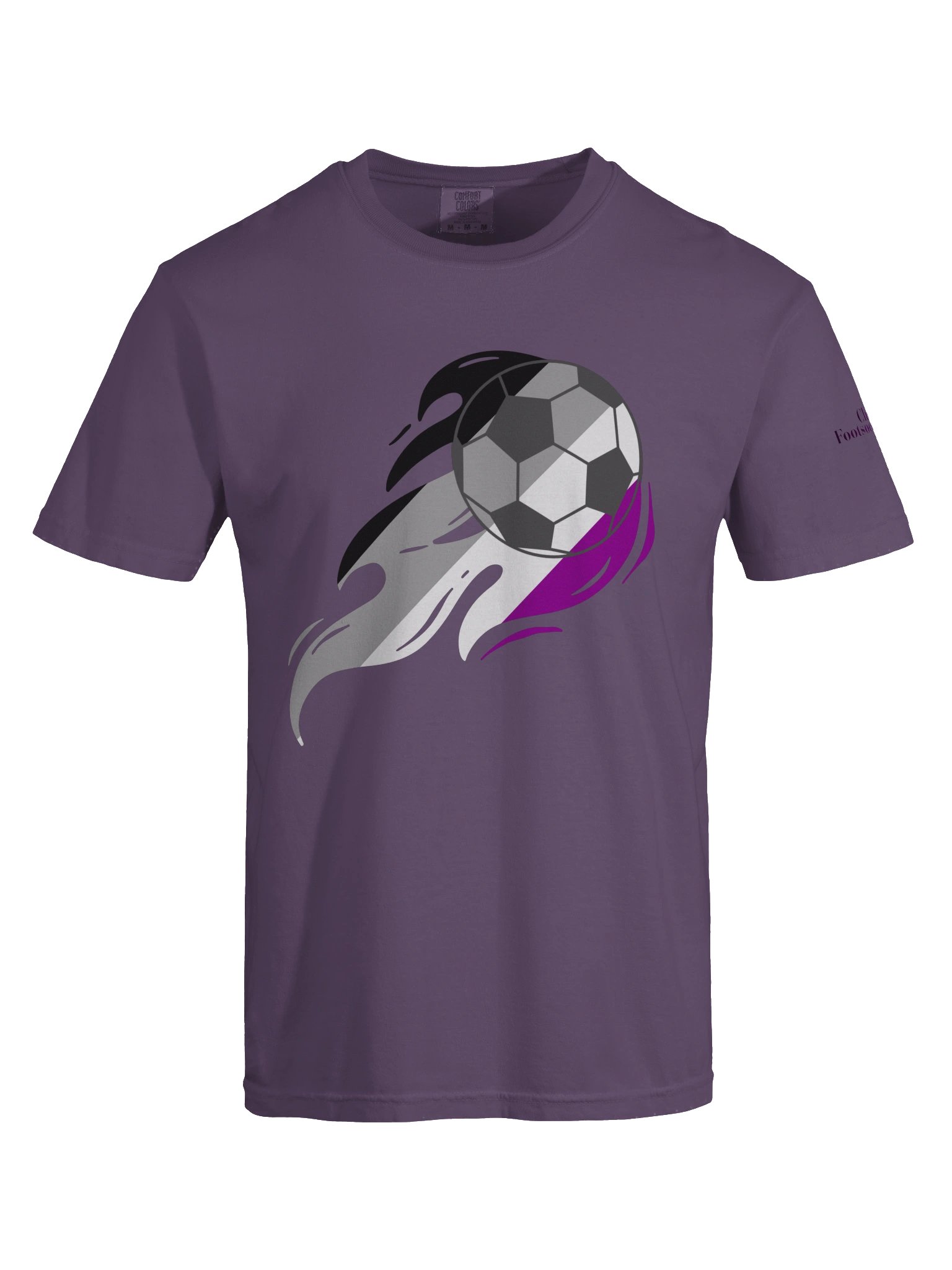 Ace Pride Flaming Soccer Ball Comfort Tee product image (5)