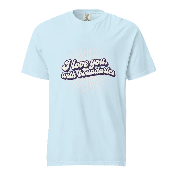 “I Love You With Boundaries” Light Blue T-Shirt product image (1)