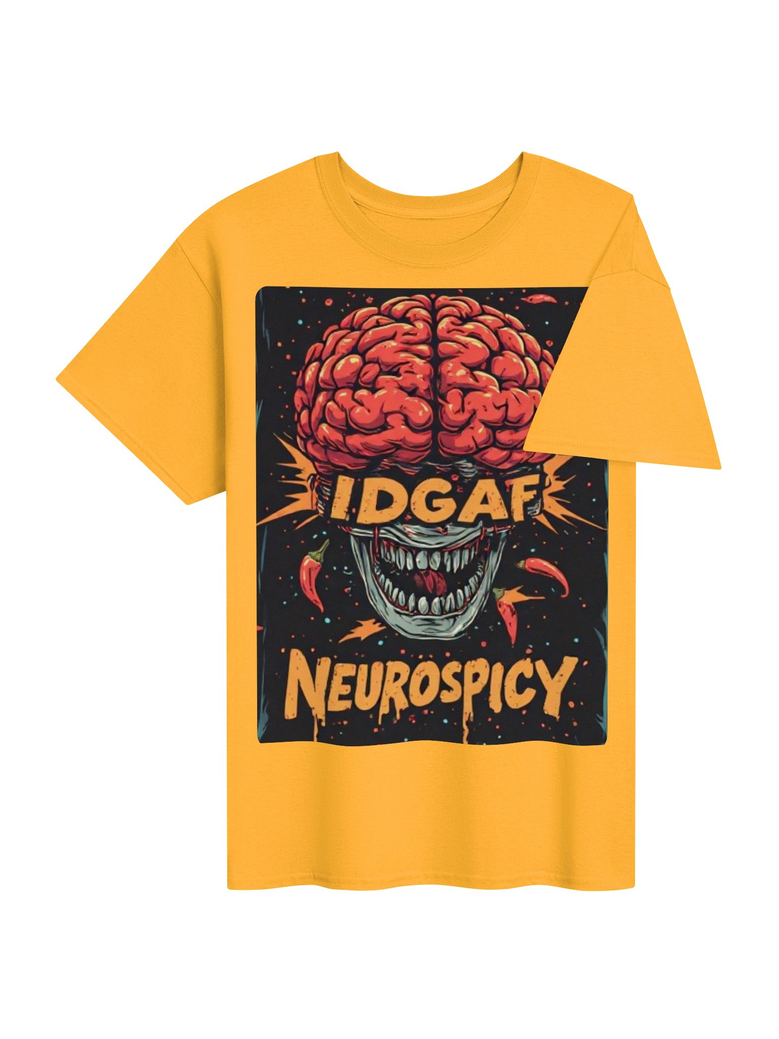 IDGAF Neurospicy Chili Brain Tee product image (24)