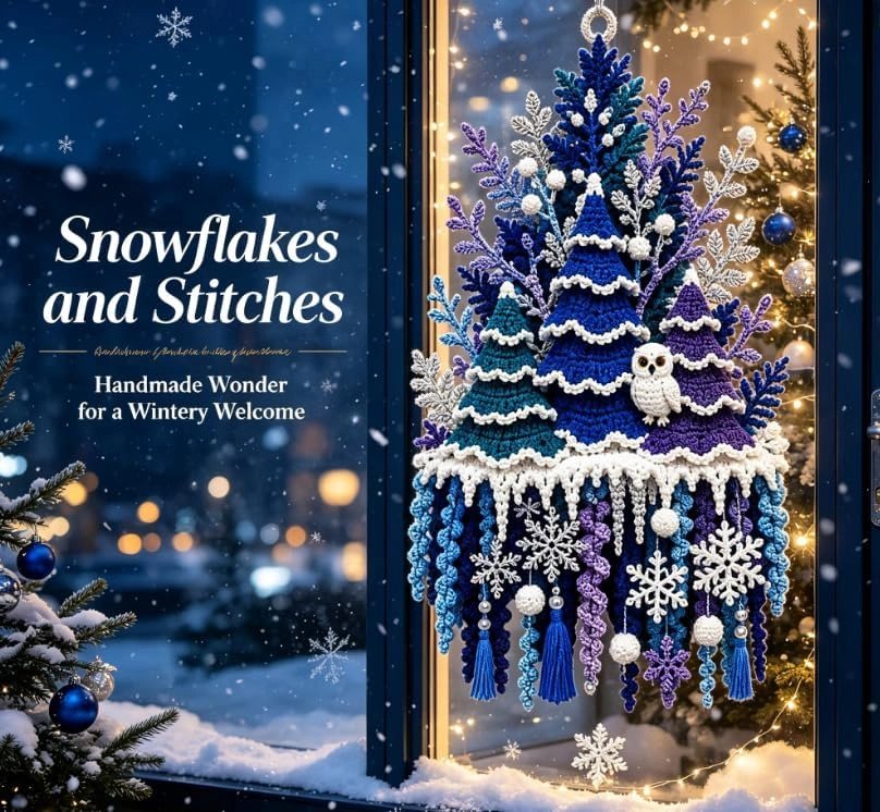 3D DIY Crochet Door Hanger Kit – Handcrafted Seasonal Wall Decor Set for Beginners product image (5)
