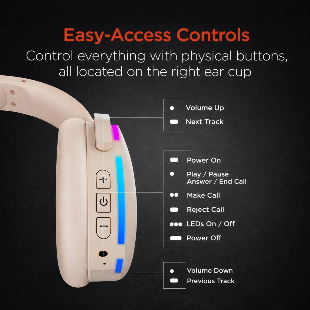 HyperGear Bluetooth LED Headphones & Portable Speaker Bundle product image (4)