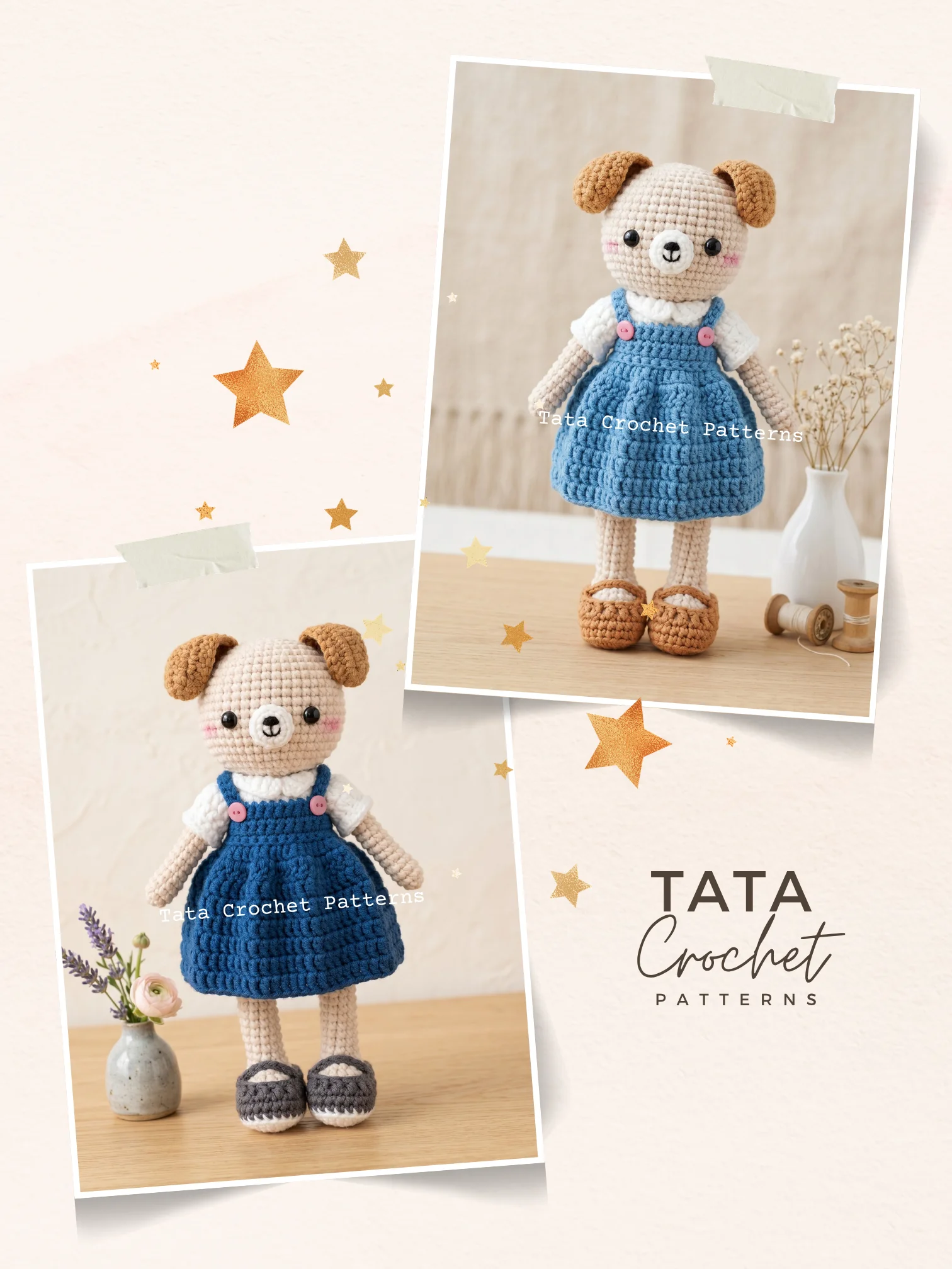 Daisy the Joyful Pup – Amigurumi Dog Crochet Pattern | Digital Download PDF product image (3)
